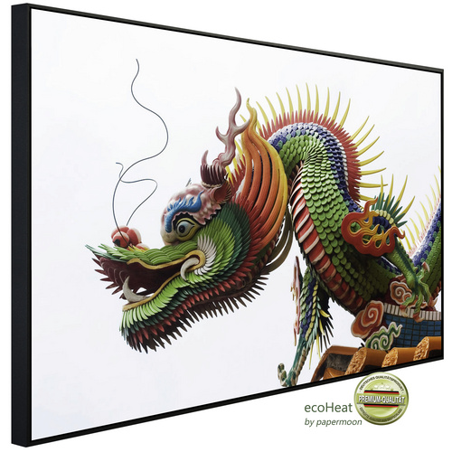 papermoon Infrarotheizung »EcoHeat – Chinesischer Drache«, Matt-Effekt – bunt