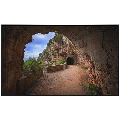 Thumbnail - papermoon Infrarotheizung »EcoHeat - Felsentunnel Petrovac Bay«, Matt-Effekt - bunt