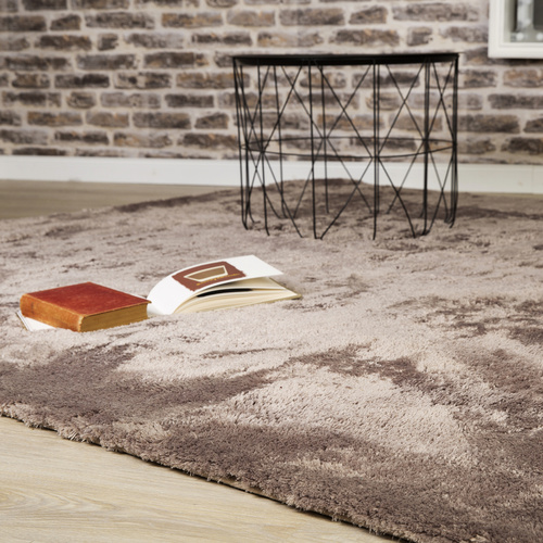 Thumbnail - Hochflor-Teppich »My Curacao«, BxL: 60 x 110 cm, taupe - beige