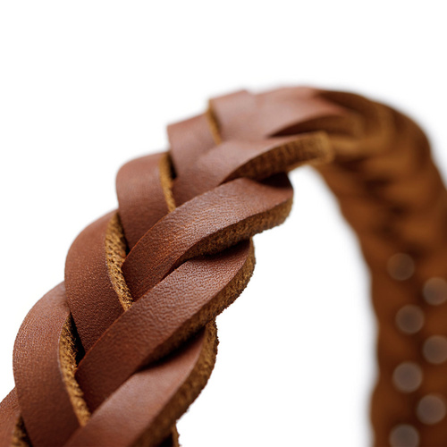 Thumbnail - HUNTER Halsband, Gr. M, cognacfarben - braun