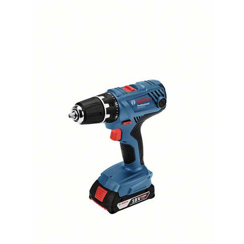 BOSCH PROFESSIONAL Akku-Bohrschrauber GSR 18V-21, 18 V, 2 Ah, 55 Nm, inkl. 2 Akkus, Ladegerät und Koffer