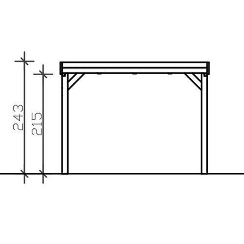 SKANHOLZ Carport »Grunewald«, BxT: 321...