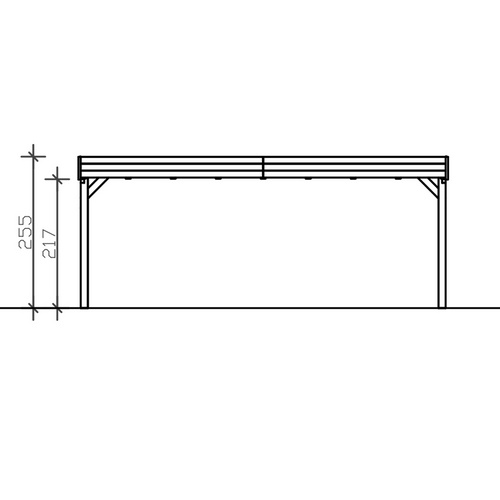 SKANHOLZ Carport »Grunewald«, BxT: 622...