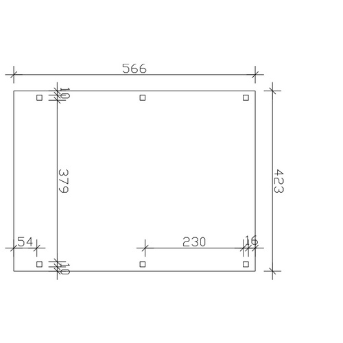 SKANHOLZ Carport »Fichtelberg«, BxT: 4...