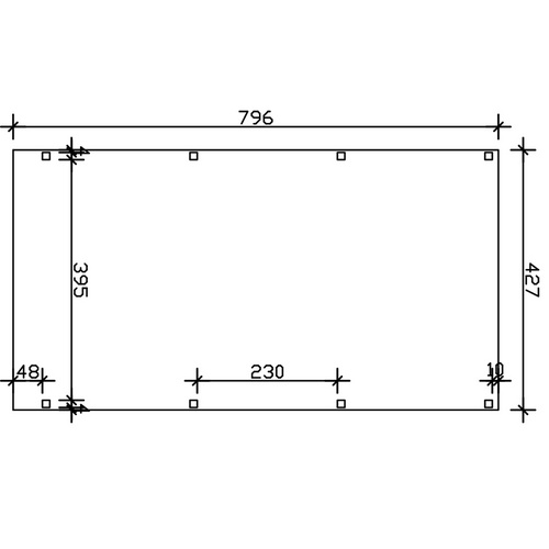 SKANHOLZ Carport »Grunewald«, BxT: 427...