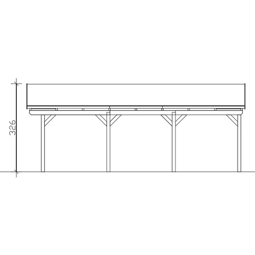 SKANHOLZ Carport »Fichtelberg«, BxT: 4...