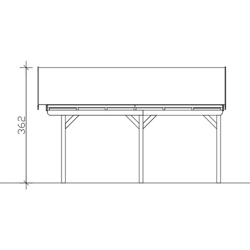 SKANHOLZ Carport »Fichtelberg«, BxT: 6...