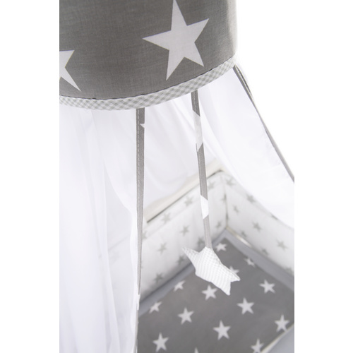 Thumbnail - roba Kinderbettgarnitur »Little Stars«, Baumwolle, grau