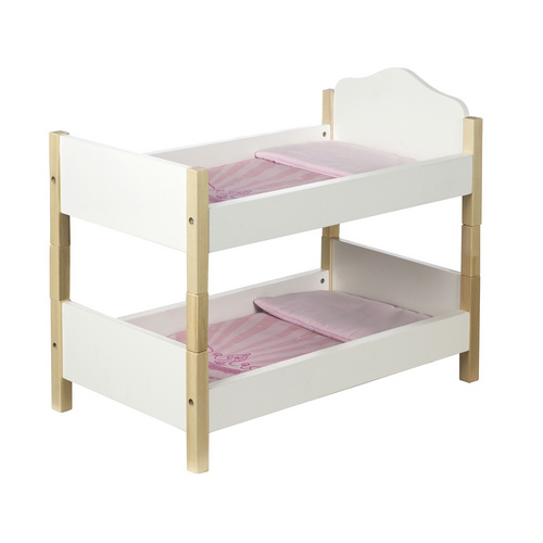 roba Puppenbett, (BxL): 30 cm x 52 cm, Holz, weiß - weiss
