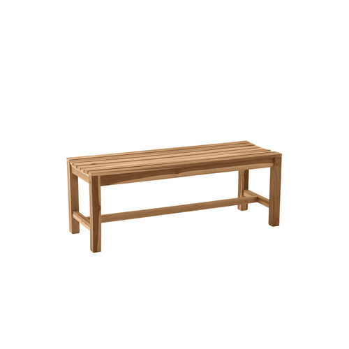 Möbilia Gartenbank, Holz, 2-Sitzer, BxHxT: 120 x 45 x  cm - beige