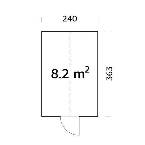 PALMAKO Gewächshaus »Emilia«, 8,2 m², Holz/Glas