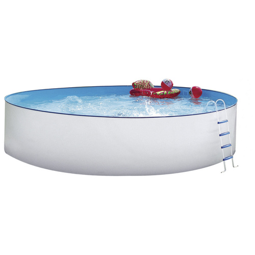 Steinbach Weiss Stahlwand Swimming Pool Set 'Nuovo Rund', Weiß, Ø 550 X 120 - Image 3