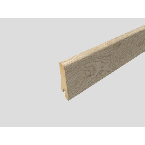 EGGER Sockelleiste »L489«, weiß, MDF, LxHxT: 240 x 6 x 1,7 cm, passend zu: Loja Eiche hell