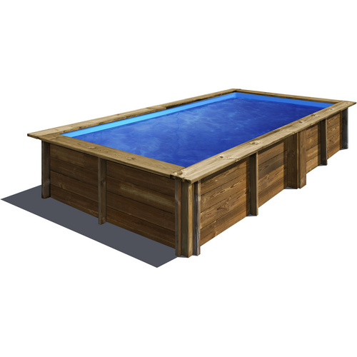 Thumbnail - GRE Echtholzpool »LEMON«, braun, BxHxL: 200 x 68 x 375 cm