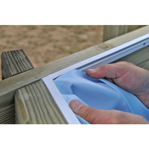 GRE Rundpool, braun, ØxH: 400 x 119 cm...