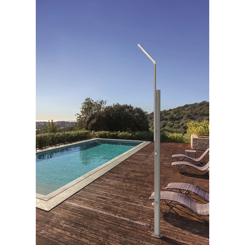 GRE Solardusche, Edelstahl - silberfarbe...