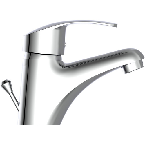 Thumbnail - SCHÜTTE Waschtischarmatur »Sirani«, Messing, glänzend, ½", inkl. Ablaufgarnitur - silberfarben