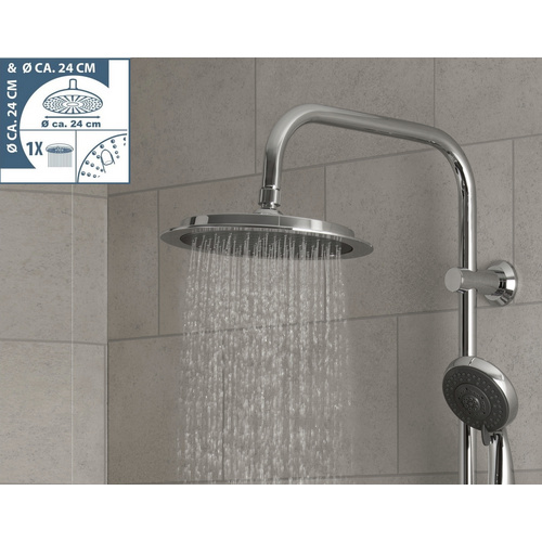 Thumbnail - SCHÜTTE Überkopfbrause »Aquastar«, anthrazit, Höhe: 1120 mm - grau