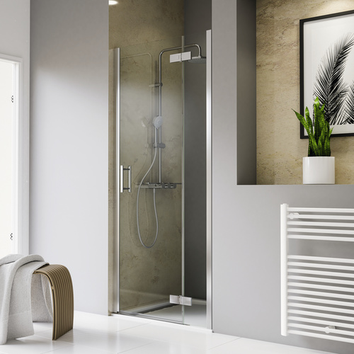 Schulte Dusch-Pendeltür Toura, 80x209: cm, Einscheibensicherheitsglas, Türöffnung nach innen und außen
