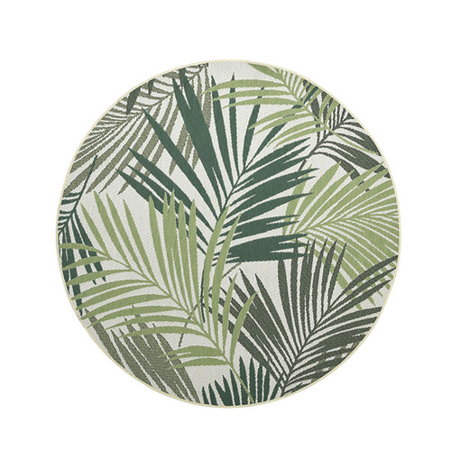 GARDEN IMPRESSIONS Outdoor-Teppich »Naturalis «, BxL: 160 x 160 cm, palm leaf – gruen