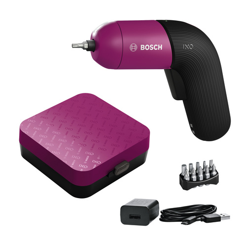 BOSCH Akku-Bohrschrauber IXO Colour Edition, 3,6 V, inkl. 10-tlg. Bit-Set, Akku und Ladegerät