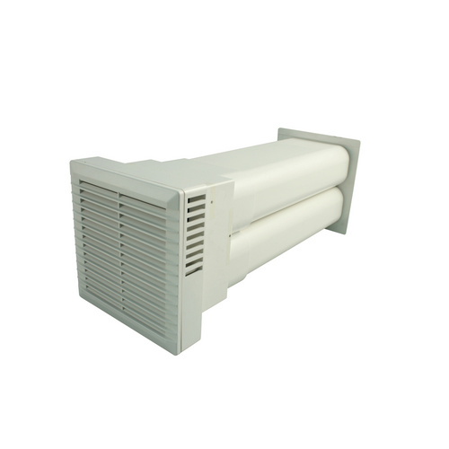 MARLEY Duo Abluft- und Zuluftsystem, weiß, PVC - weiss