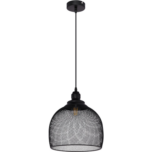 Globo Hängeleuchte ANYA, schwarzes PVC Kabel