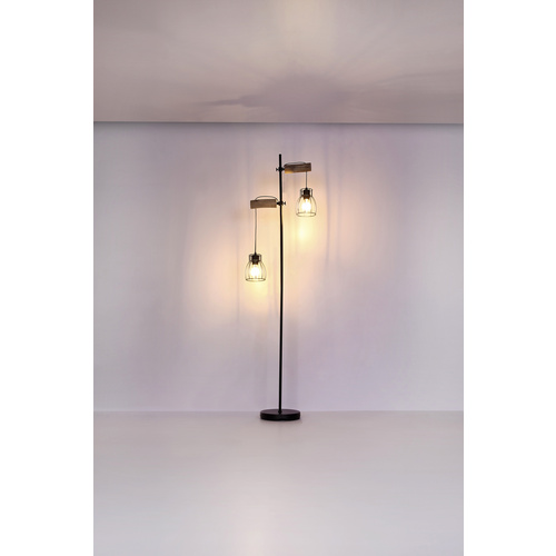 GLOBO LIGHTING Stehleuchte »MINA«, Höhe: 168 cm, 40 W, Metall matt, schwarz