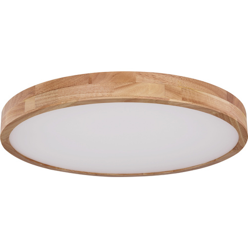 Globo Lighting Deckenleuchte holzfarben Maße (cm): H: 10,5 Ø: 60 - Höffner - Bild 2
