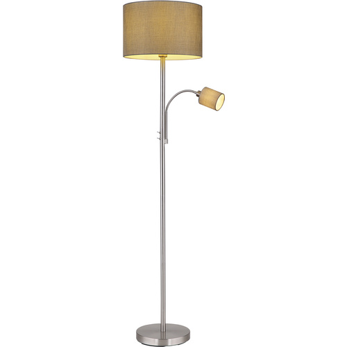 Globo Stehlampe PACO, Leselicht mit Flexo, 2 Schalter
