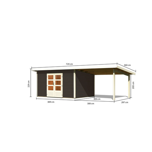KARIBU Gartenhaus »Northeim 4« (RABATT 10%) | Restposten 10% Rabatt KARIBU Gartenhaus »Northeim 4« (RABATT 10%) | Restposten 10% Rabatt