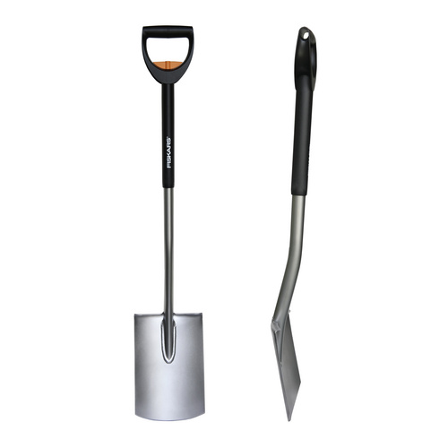 Fiskars Telescopic Spaten rund 131310