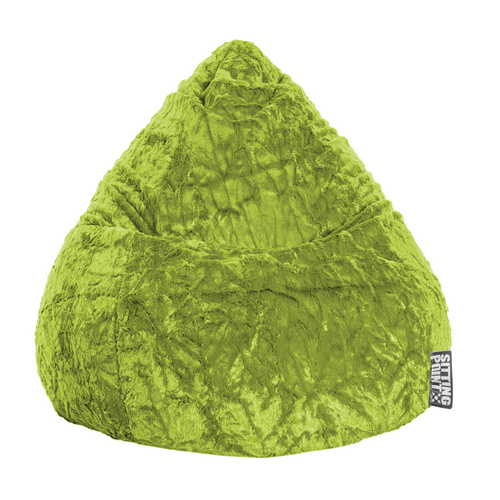 Sitting Point Sitzsack »BeanBag FLUFFY XL«, grün, BxH: 70 x 110 cm – gruen