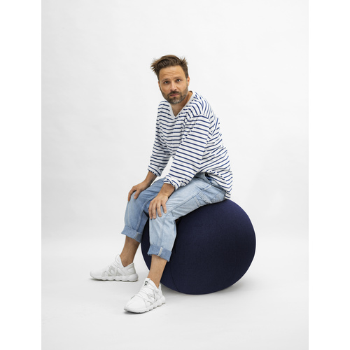 Sitting Ball Sitzball »Sitting Ball FELT«, Ø 65 cm, Polyester - blau