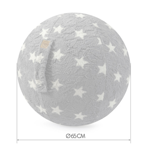 Sitting Ball Sitzsack »Sitting Ball FLUFFY STARS«, grau, Ø 65 cm