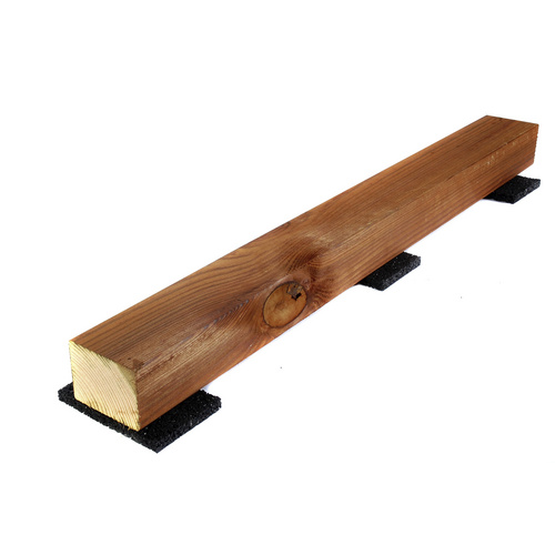 Thumbnail - Mr. GARDENER Gummipad, Alumnium/Gummi, für Holzkonstruktionen bei Terrassen - schwarz