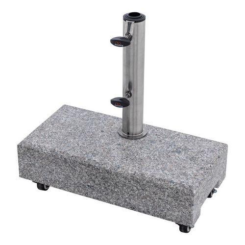 doppler Granitsockel ACTIVE Balkon mit Rollen, 25 kg, Hellgrau - Bild 4