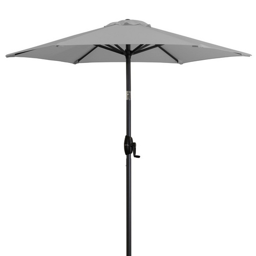 derby® Sonnenschirm »Expert«, ØxH: 182 x 187cm, abknickbar, Sonnenschutzfaktor: 50+ - grau