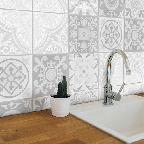 Thumbnail - K&L Wall Art Fliesenaufkleber »Stein-Ornamente Retro«, selbstklebend