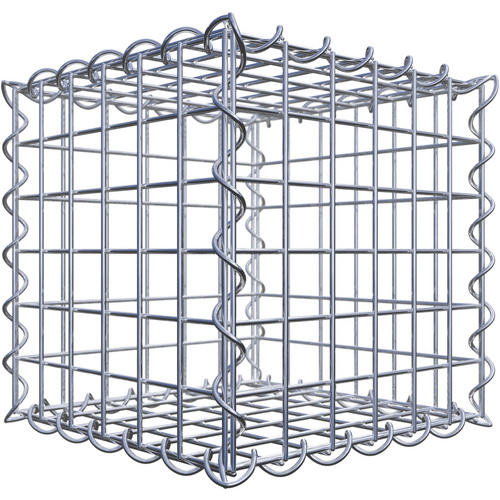 Gabiona Spiralgabione, LxHxT: 30 x 30 x 30 cm - silberfarben