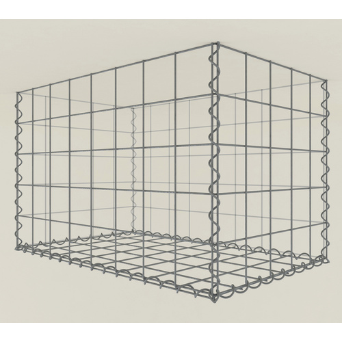 Gabiona Pflanzgabione, galvanisch verzinkter Stahl - silberfarben