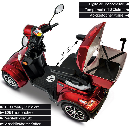 Thumbnail - Rolektro Elektroroller »E-Quad«, max. 15 km/h, Reichweite: 95 km