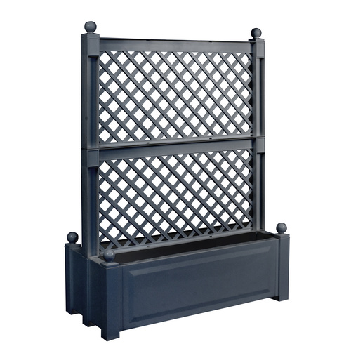 KHW Pflanzkasten, Kunststoff (PP), anthr...