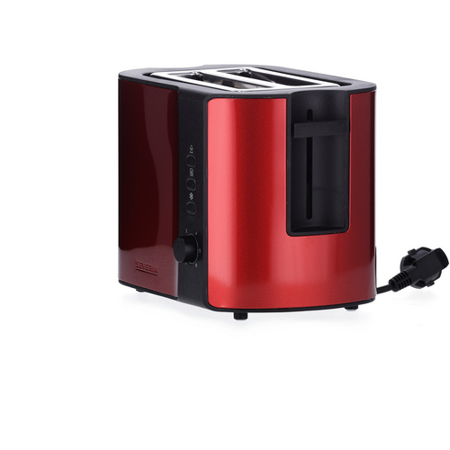 SEVERIN Toaster, edelstahlfarben/rot, 24...