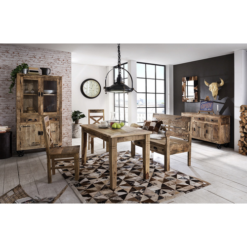 Thumbnail - SIT Stuhl-Set »RUSTIC«, BxHxT: 45 x 100 x 45 cm, Mangoholz - beige