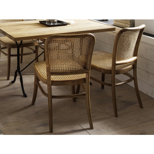 Thumbnail - SIT Stuhl »SIT&CHAIRS«, BxHxT: 44 x 93 x 53 cm, Teakholz/rattan - beige