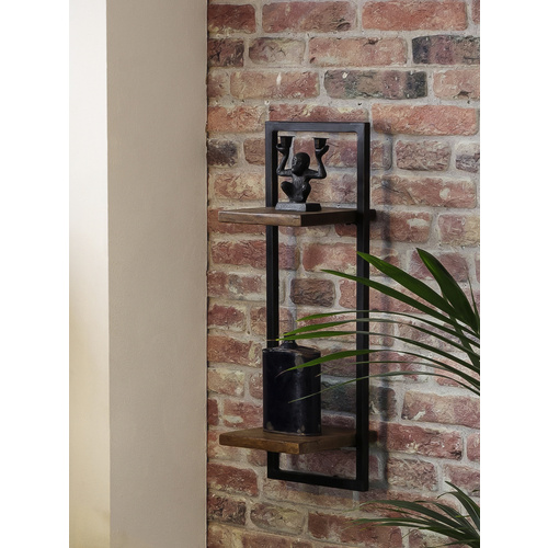 Thumbnail - SIT Wandregal »PANAMA«, 2 Fachböden, Holz - braun