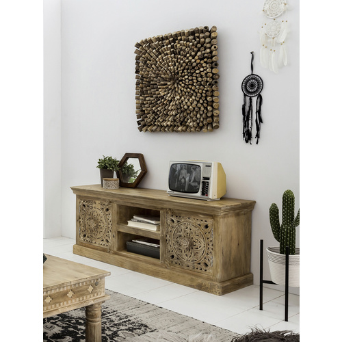 Thumbnail - SIT Lowboard »LAKADEE«, Mangoholz, 2-türig - braun