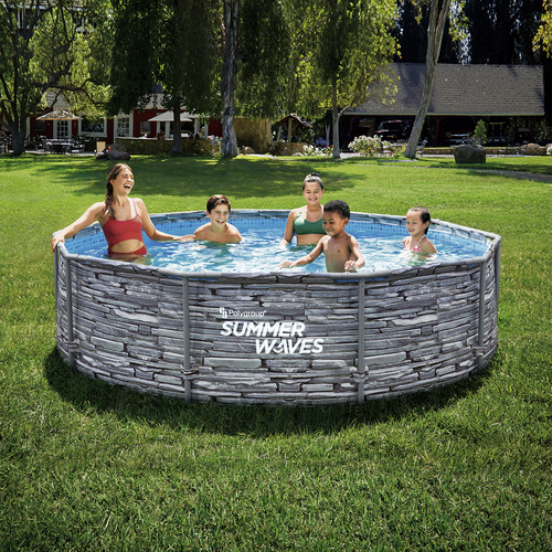 SUMMER WAVES® Pool »Active«, steinfar...