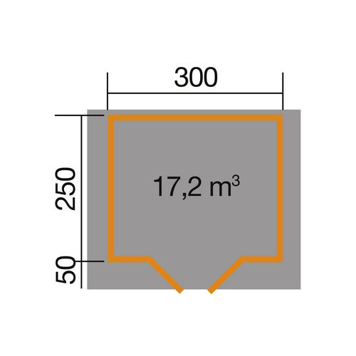 WEKA Gartenhaus, BxT: 333 x 310 cm (Auß...